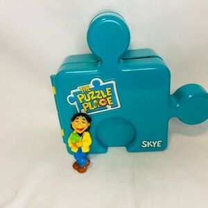 The Puzzle Place SKYE Portable Mini Playhouse Puzzle Toy Vintage PBS